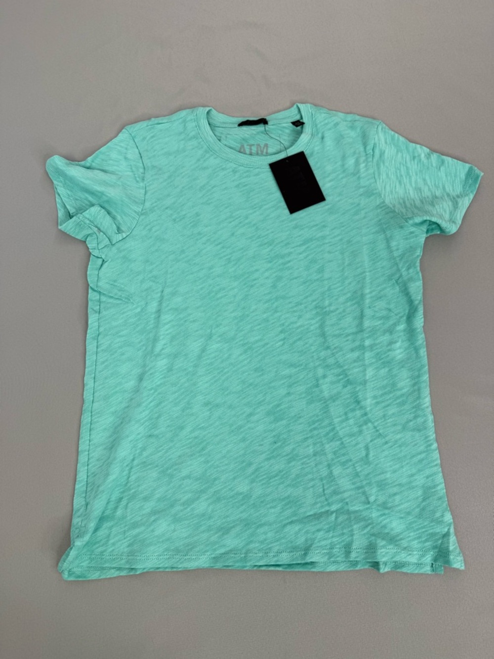 ATM T- Shirt 100% Premium Cotton Blue Short Sleeve Size Small Bali Color NWT - Picture 9 of 9